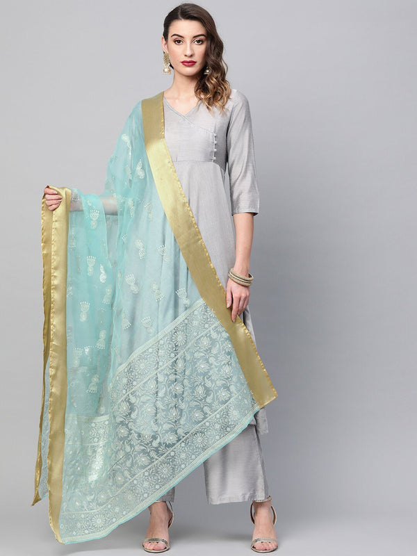 Women's  Foil Printed Dupatta -AKS