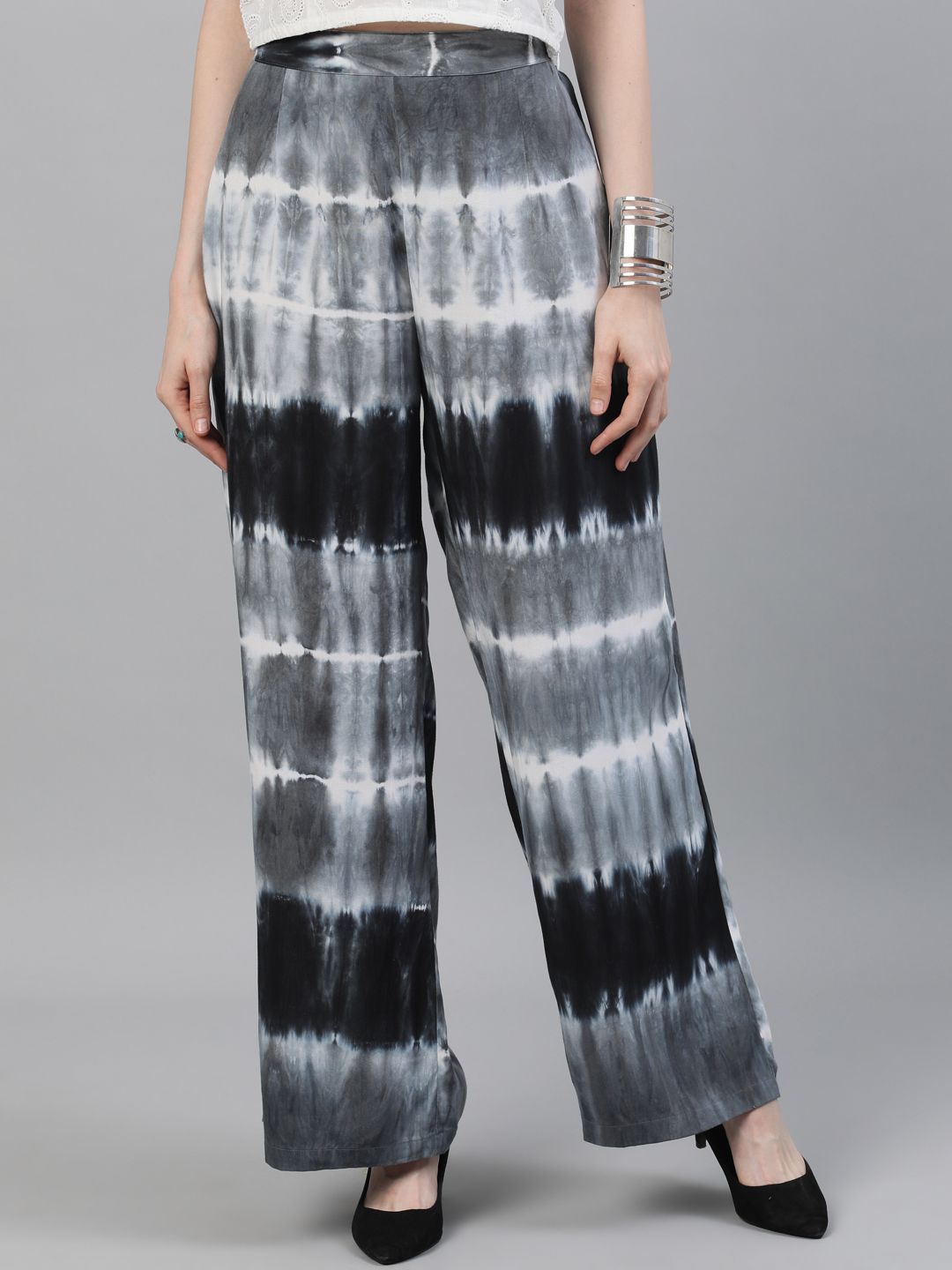 Women's  Tie & Dye Printed Palazzo - AKS