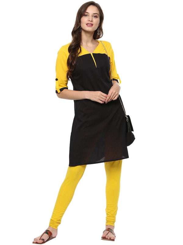 Women's Pannkh Casual Half Sleeve SolidKurti - Pannkh