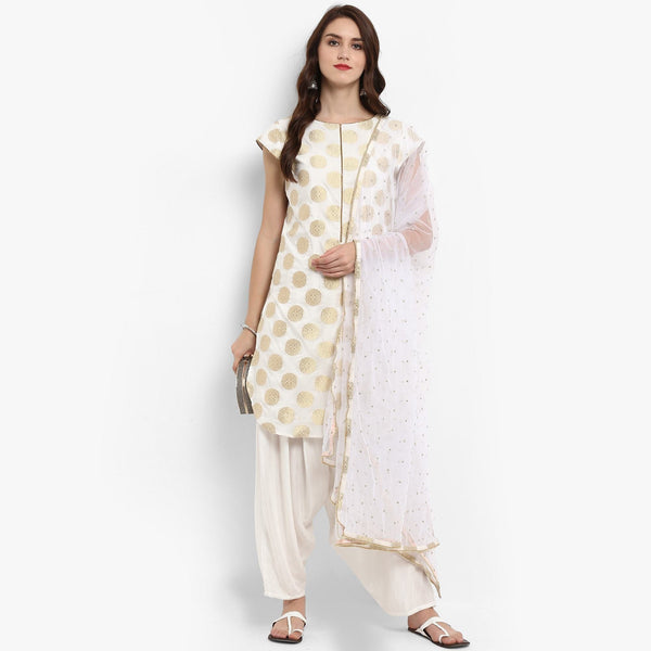 Women's Short Kurti With Salwar And Dupatta - Pannkh