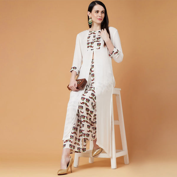 Women's Spec Printed Kurta With Palazzo - Pannkh