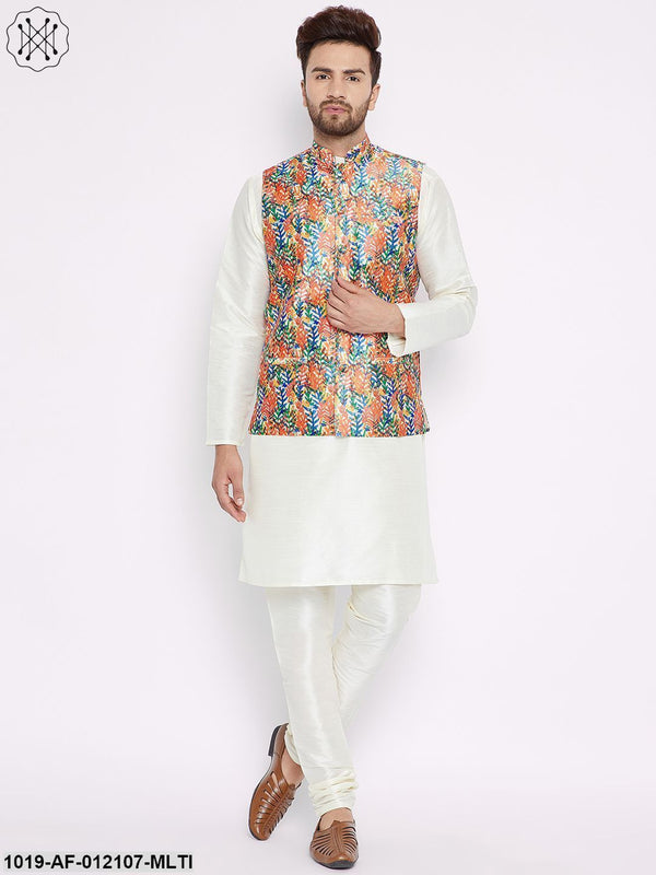 Men's Kurta Pyjama Nehru Jacket Set - Sojanya