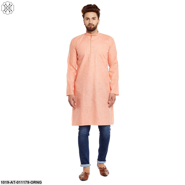 Men's Cotton Linen Kurta - Sojanya