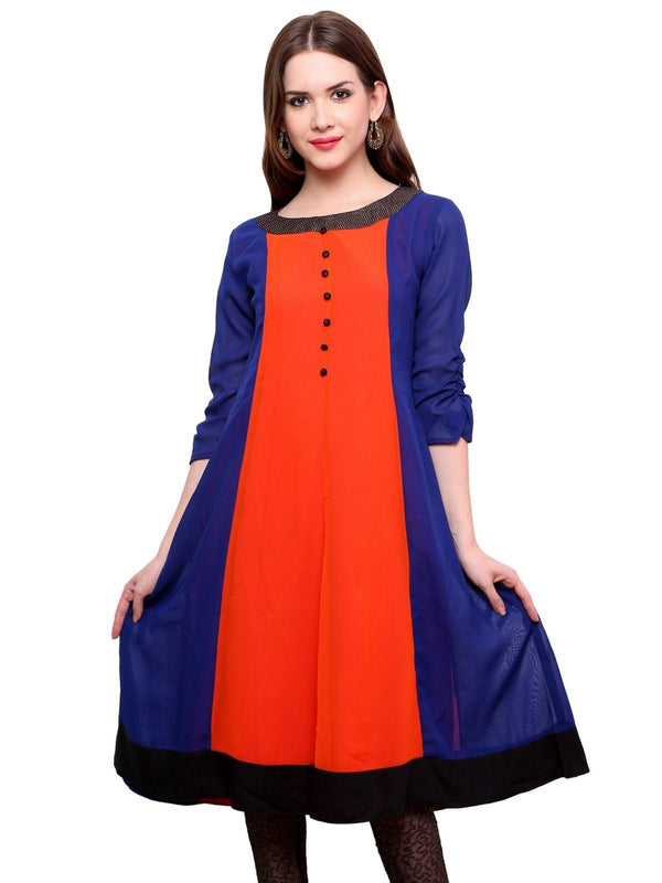 Women's Georgette Anarkali Kurti - Pannkh