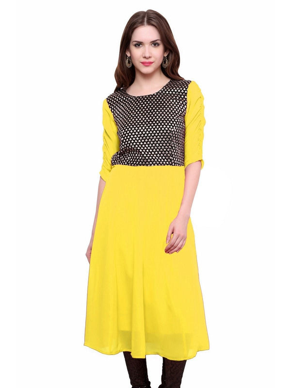 Women's Brocade Bodice Kurti - Pannkh