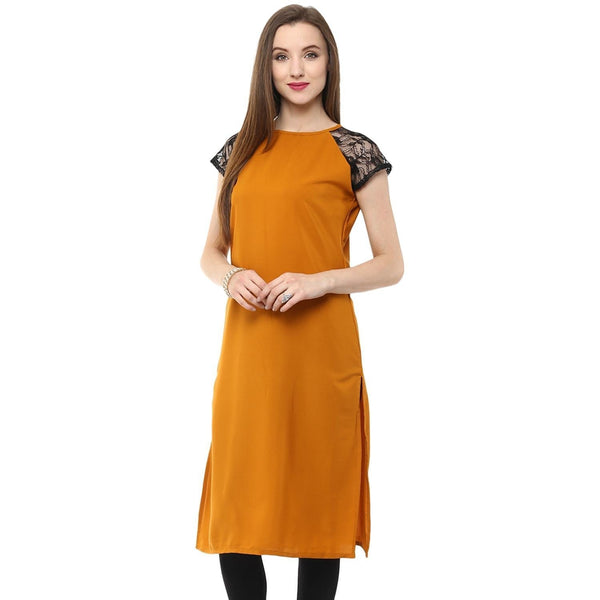 Women's Raglan Lace Kurti - Pannkh