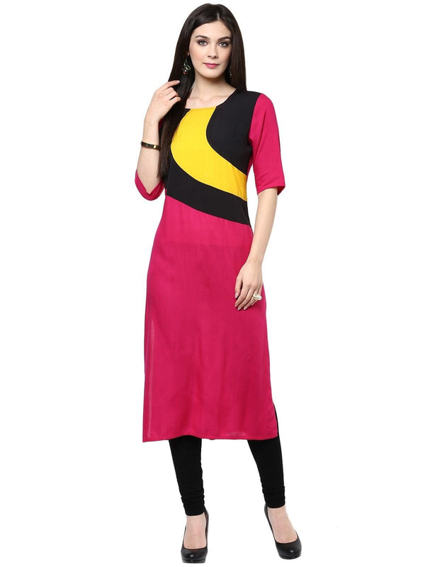 Women's Spiral Patch Kurti - Pannkh