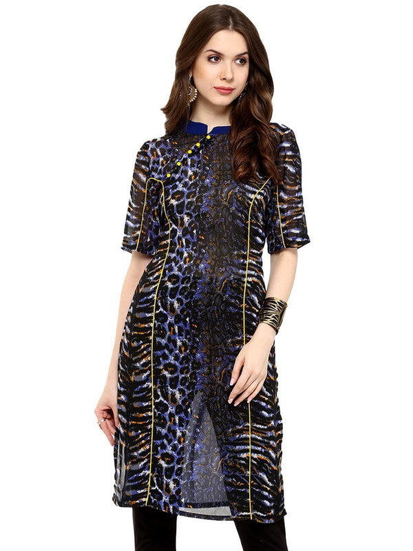 Women's Snakeskin Print Kurti - Pannkh