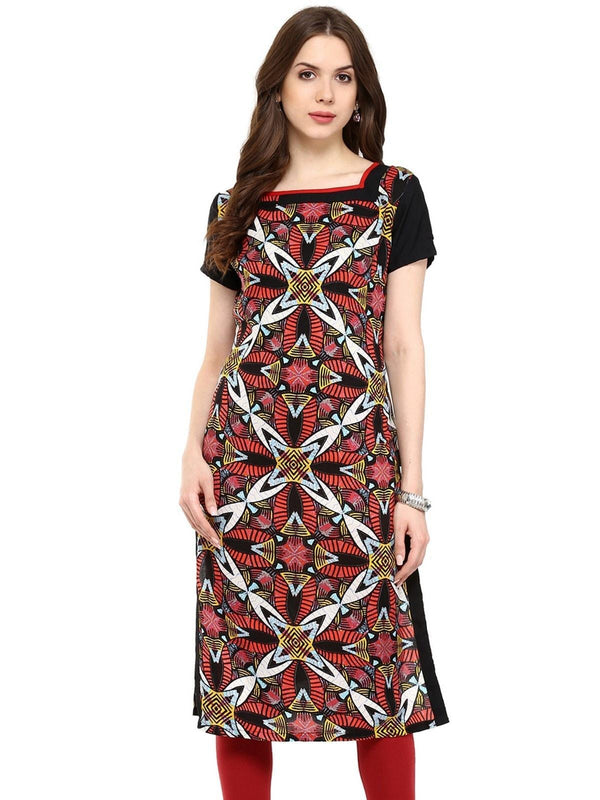 Women's Allover Abstract Print Kurti - Pannkh