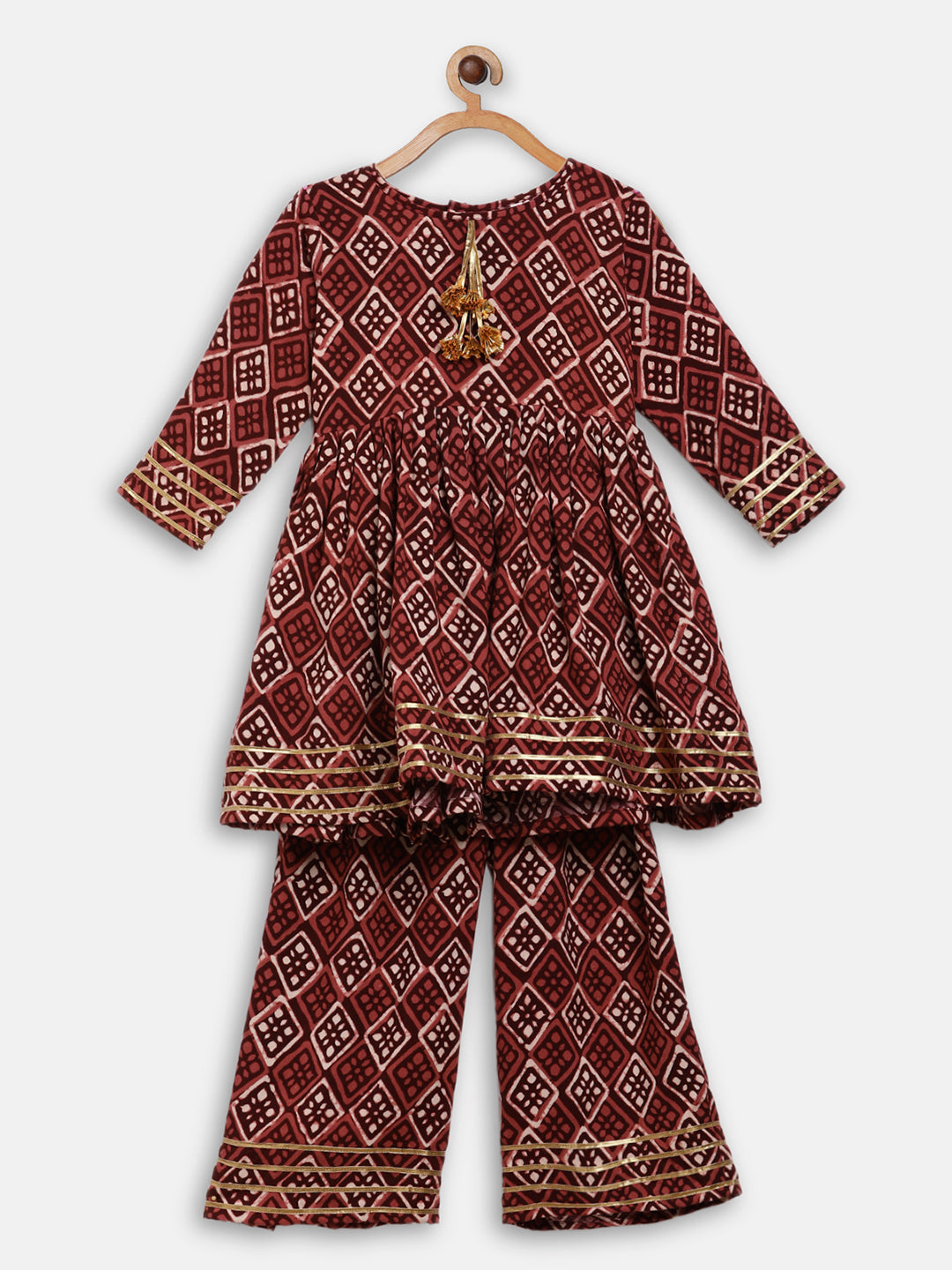 Rayon Kurta & Palazzo Set for Girls - AHALYAA Girls