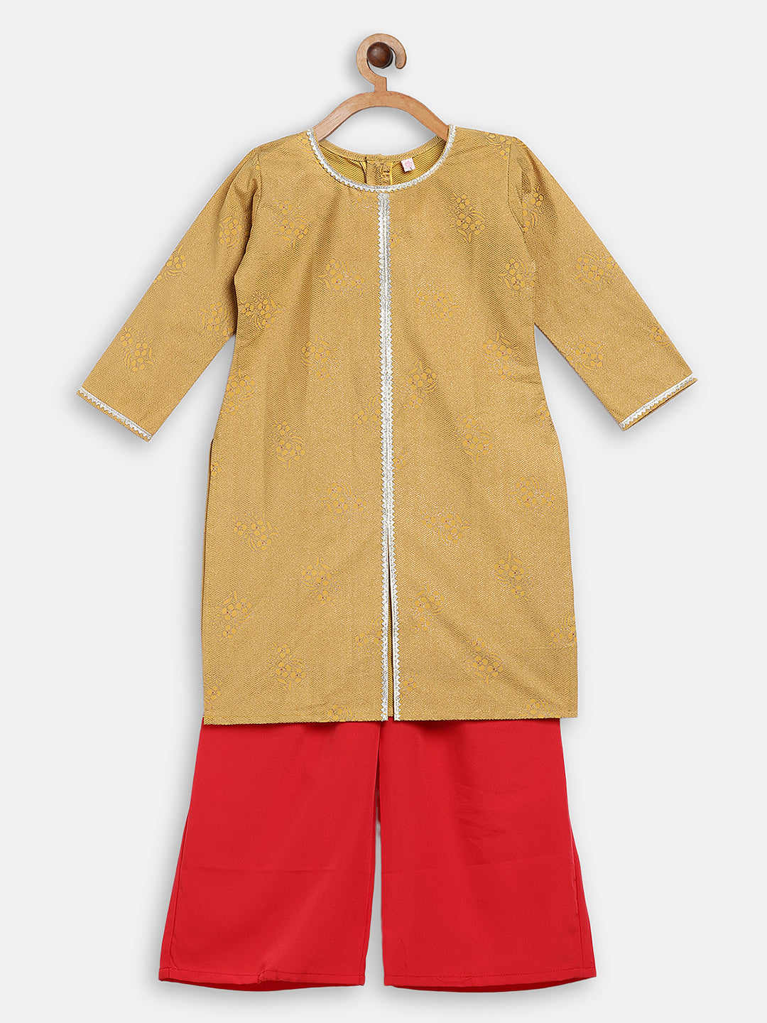 Crepe Kurta & Palazzo Set for Girls - AHALYAA Girls