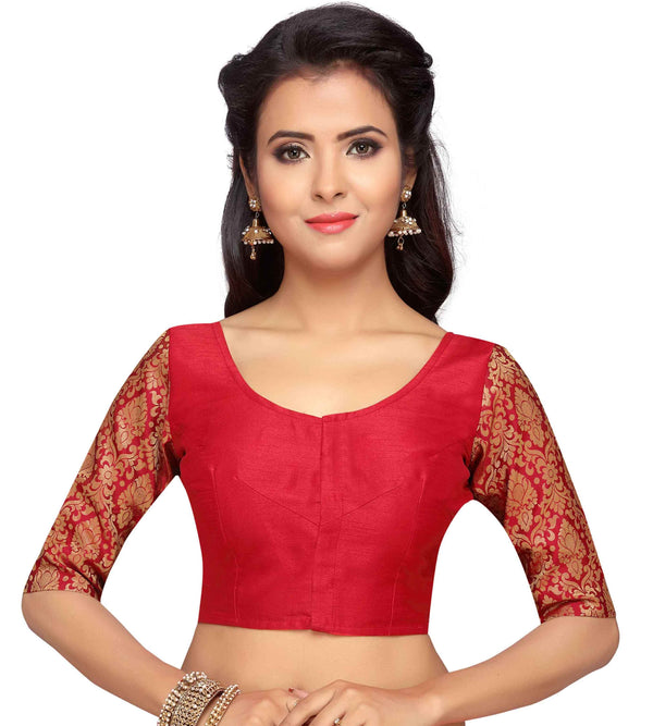 Women's Silk Saree Blouse by Shringaar- 1 pc