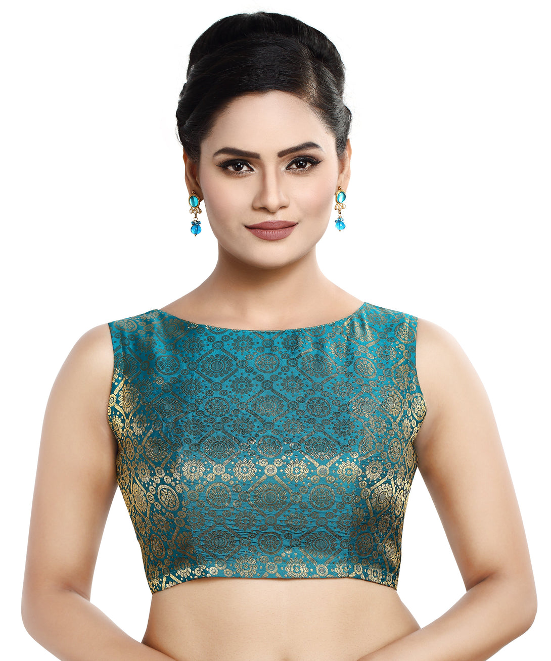 Women's Polyester Sleeveless Readymade Saree Blouse - Madhu Fashion