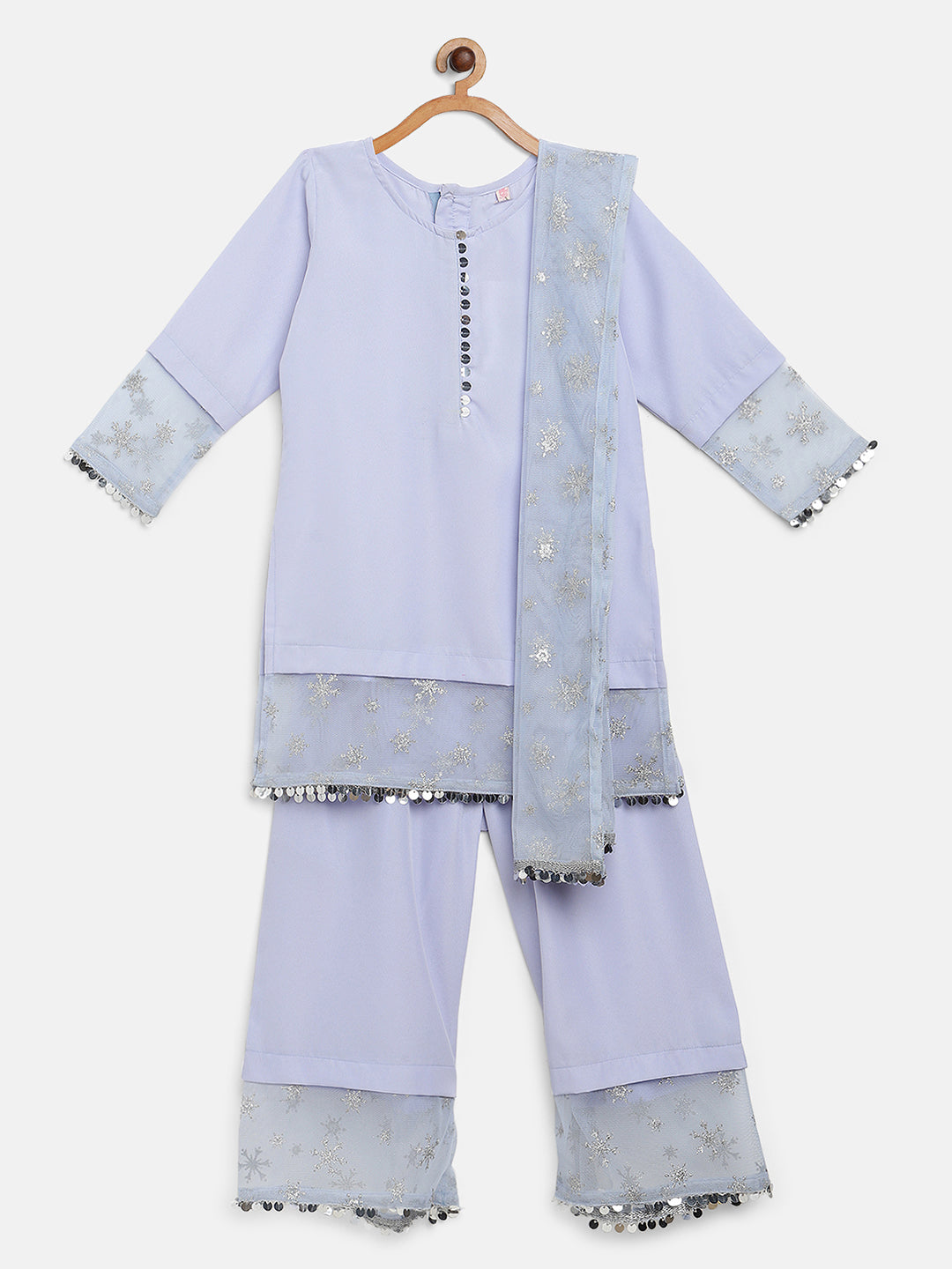 Georgette Kurta & Palazzo Set for Girls - AHALYAA Girls