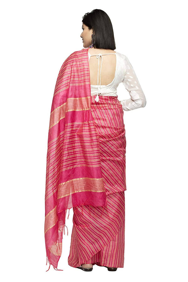 Women's Bhagalpuri Silk Sarees With Blouse Mfsaree_002 - Moeza