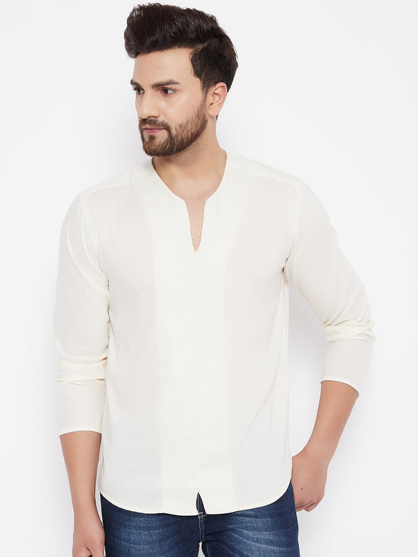 Men's Woven Design Straight  Kurta- Even Apparels