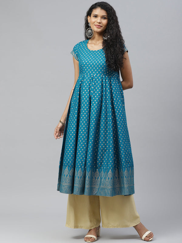 Women's Cotton Stylish Anarkali Kurta - Noz2Toz