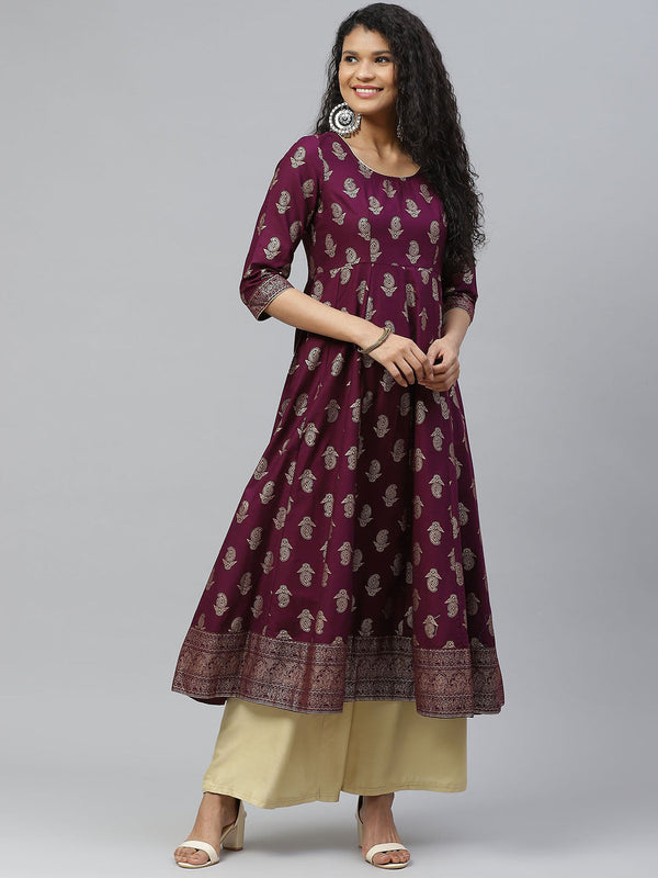 Women's Cotton Stylish Anarkali Kurta - Noz2Toz