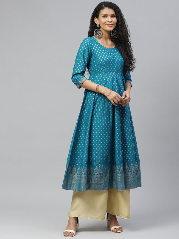 Women's Cotton Stylish Anarkali Kurta - Noz2Toz