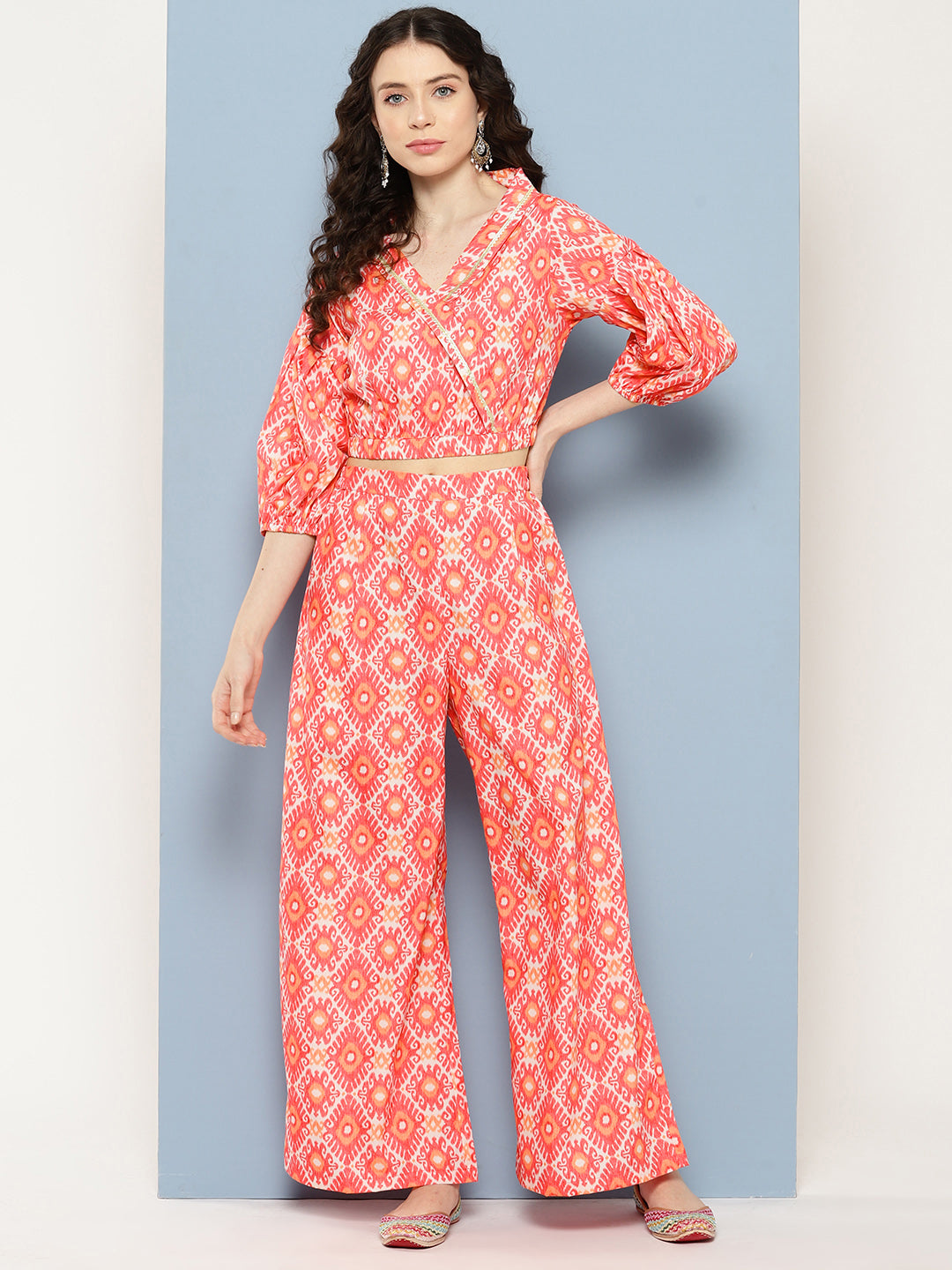 Women's Printed Ethnic Co-Ords - Ahalyaa