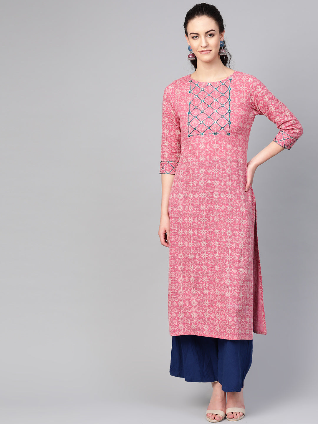 Women's Cotton Straight Kurta - Azira