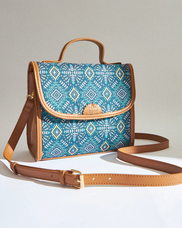 Teal By Chumbak Mexico Aztec Crossbody Bag - Chumbak