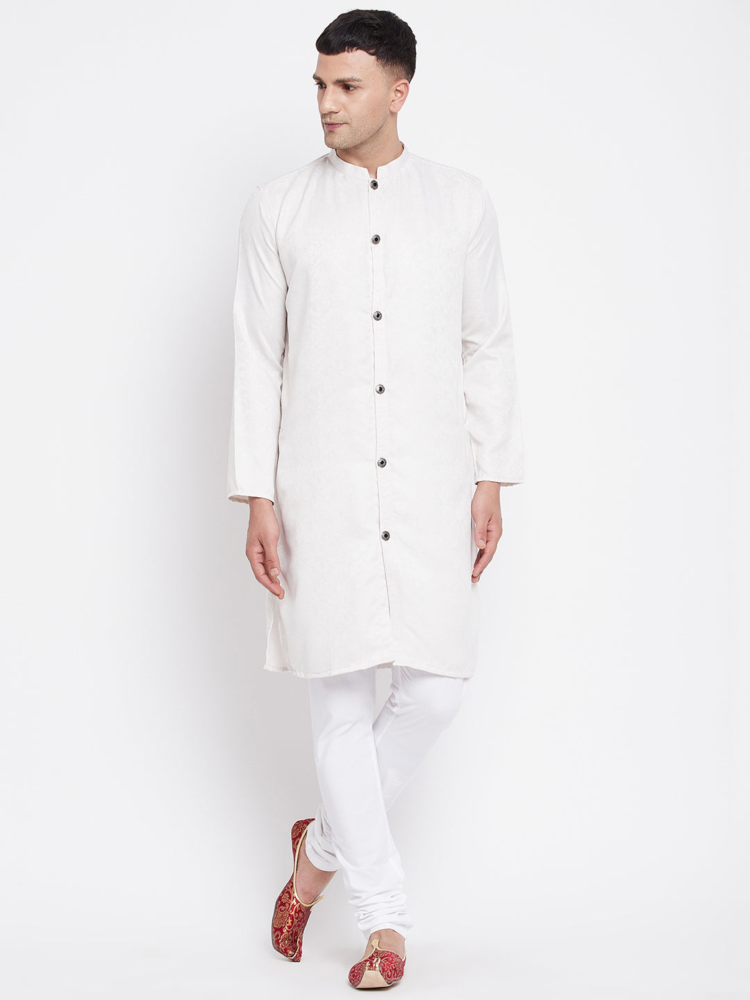 Men's Sherwani Kurta With Open Front - Even Apparels