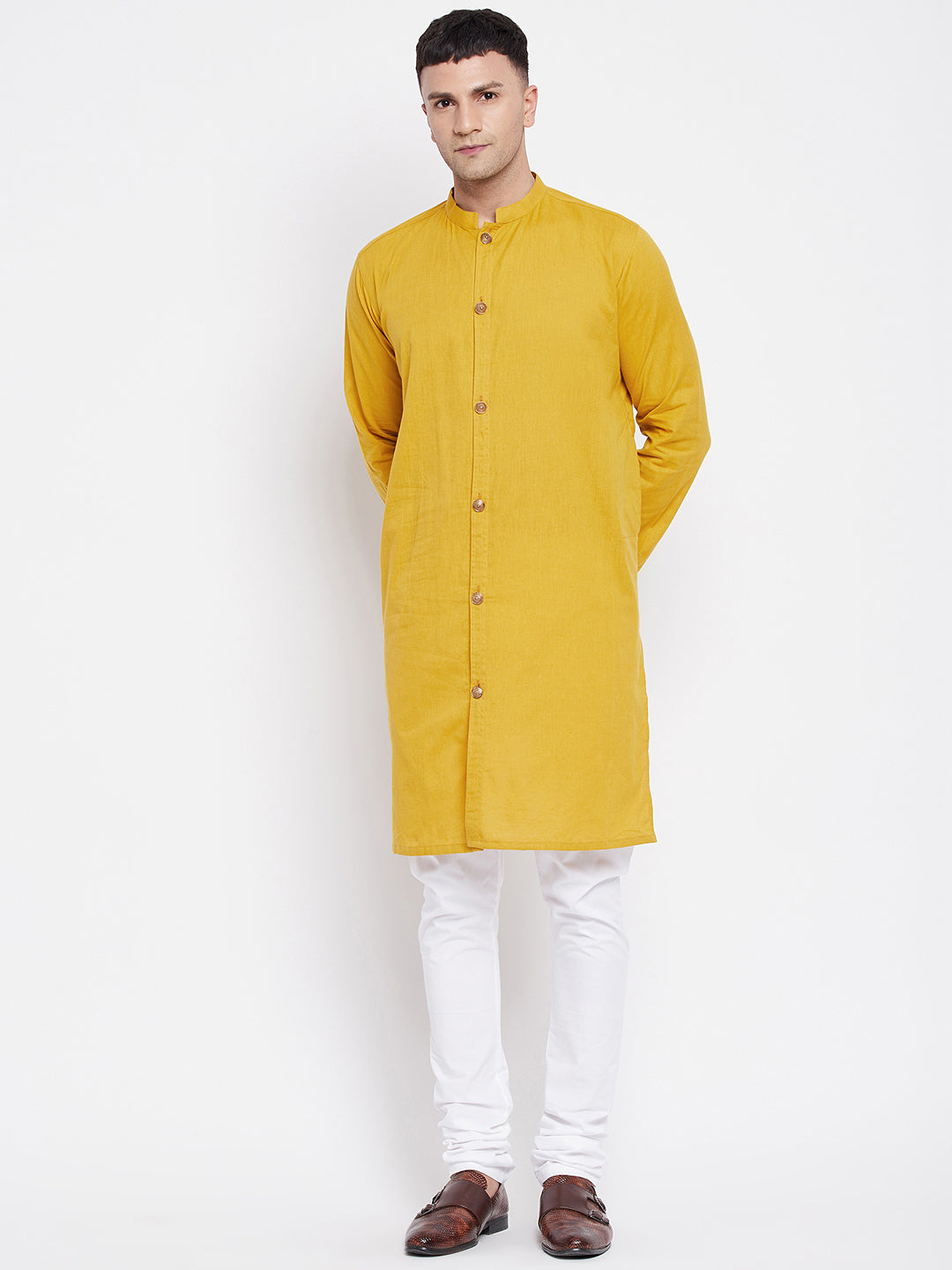 Men's Sherwani Kurta With Open Front - Even Apparels