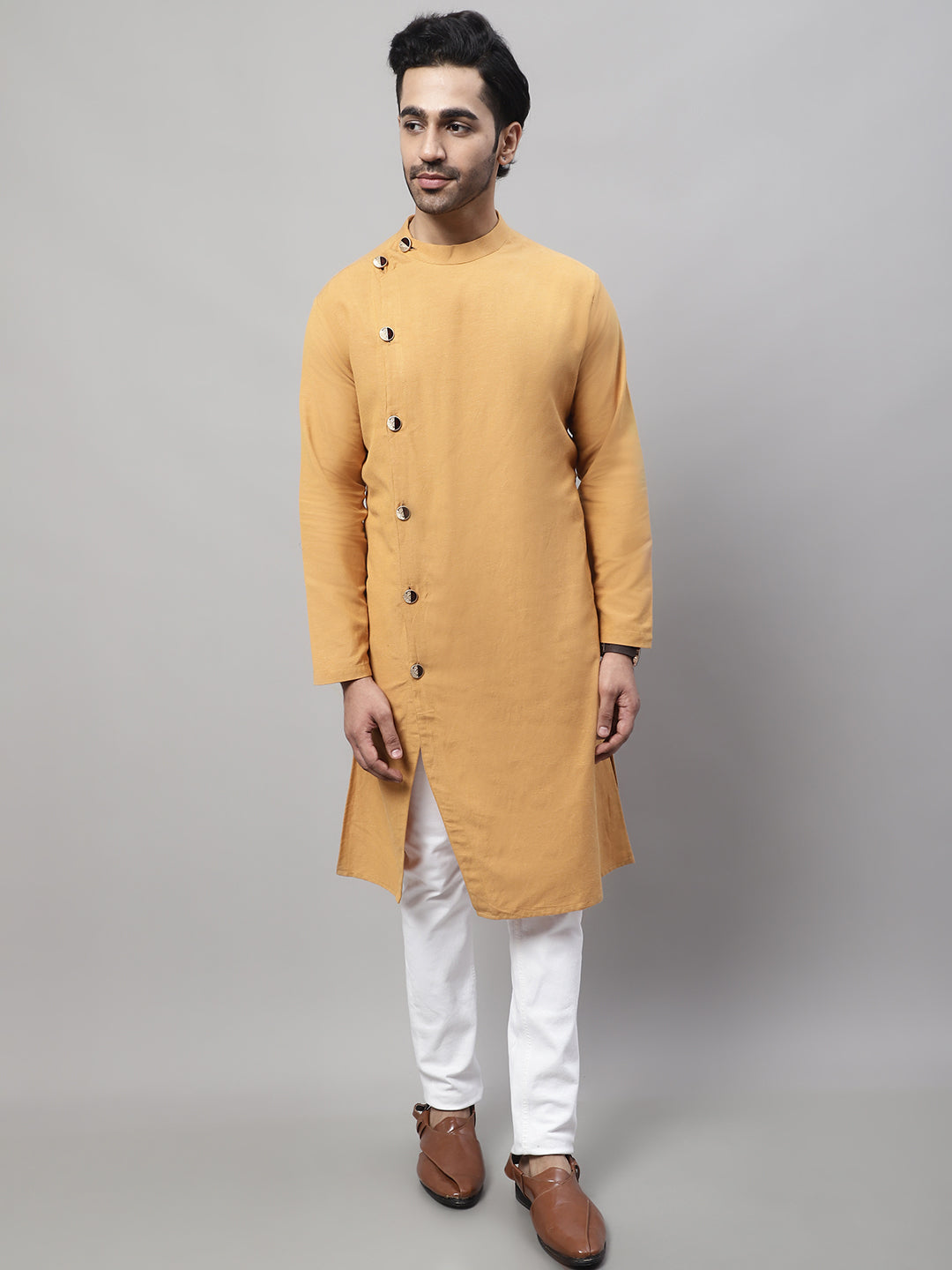 Men's Sherwani Kurta With Asymetrical Cut - Even Apparels