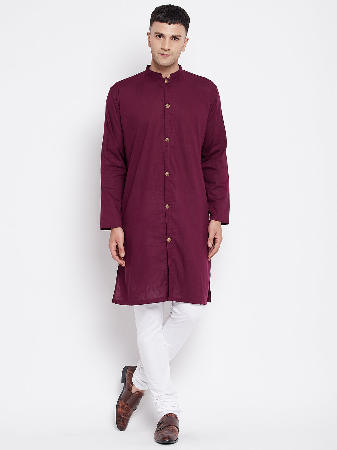 Men's Sherwani Kurta With Open Front - Even Apparels