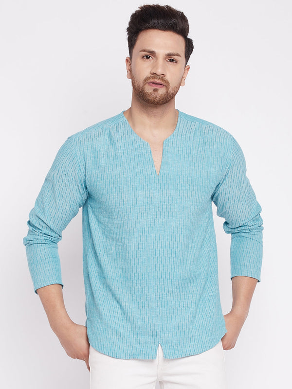 Men's Kurta with Slit Neckline -Even Apparels