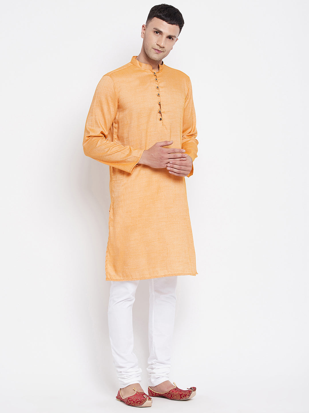 Men's Kurta With Band Collar - Even Apparels