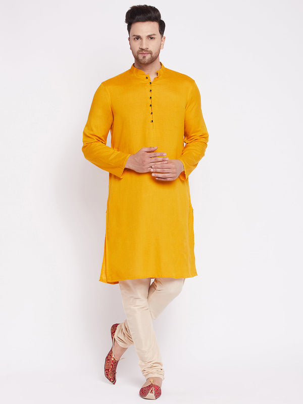 Men's Kurta with Slit Neckline -Even Apparels