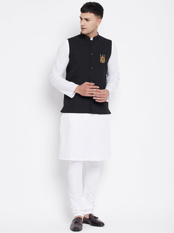 Men's Nehru Jacket With Eid Insignia - Even Apparels