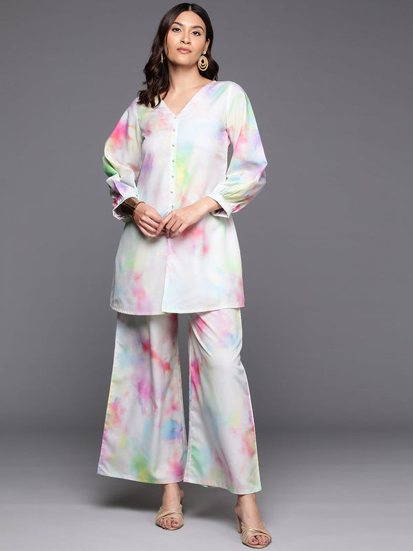 Tie and Dye Printed Tunic & Palazzo Ethnic Co-Ords