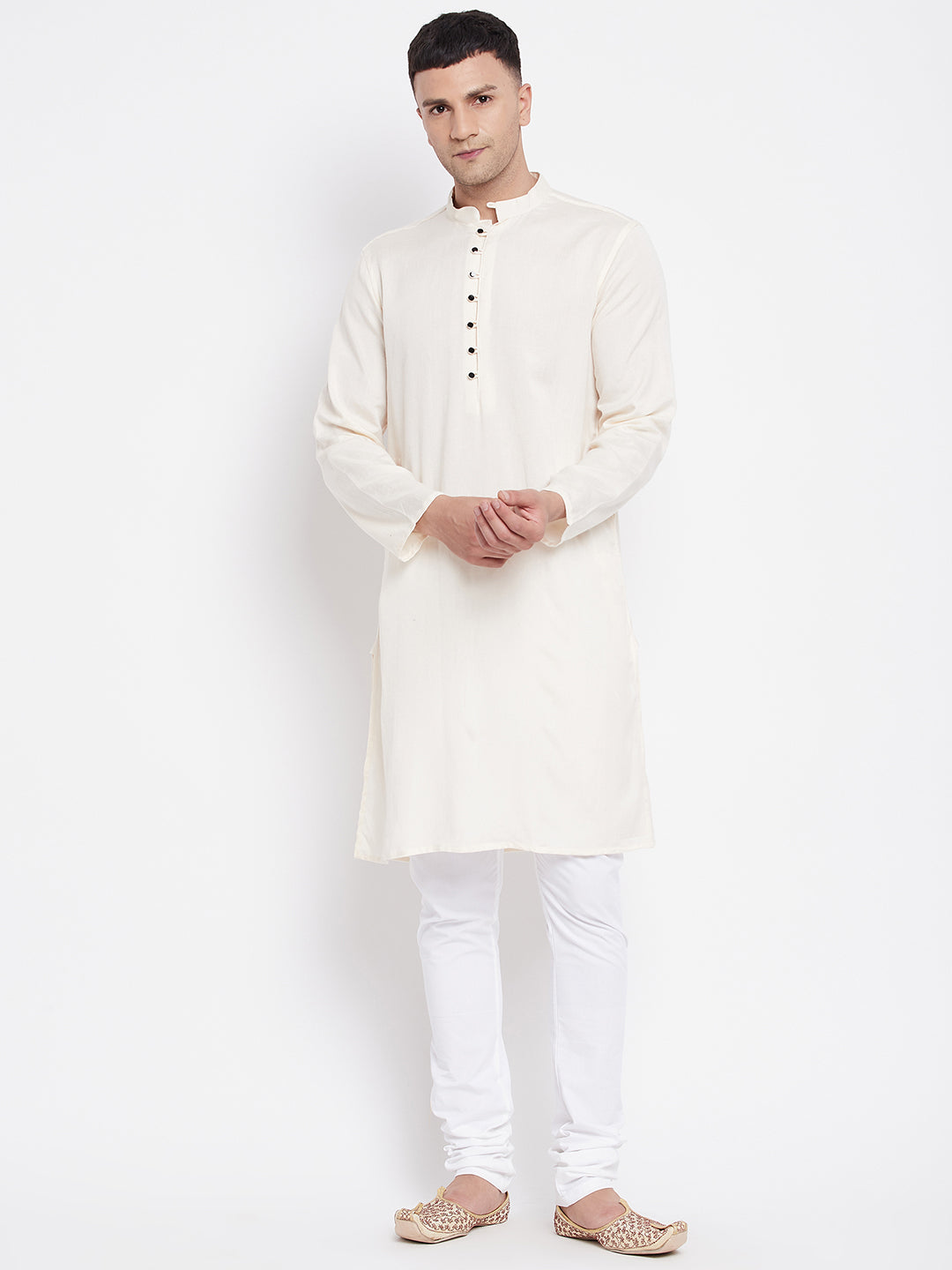 Men's Kurta With Band Collar - Even Apparels