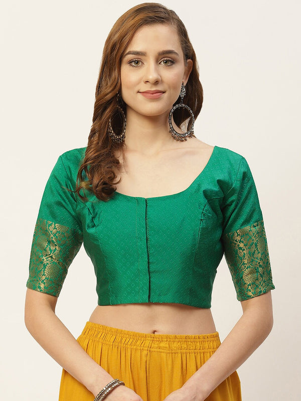 Women's Brocade Saree Blouse by Shringaar- 1 pc