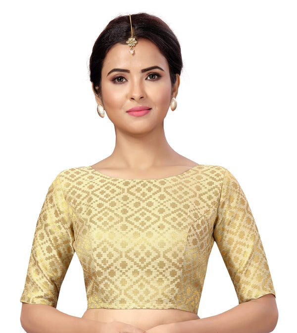 Women's Brocade Saree Blouse by Shringaar- 1 pc