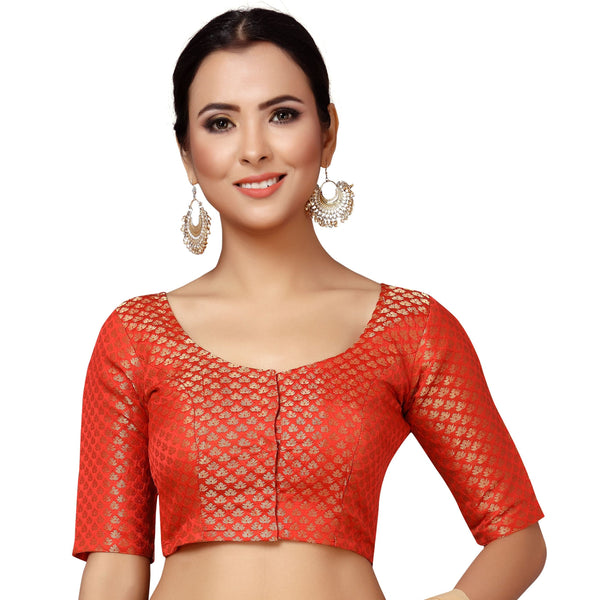 Women's Brocade Saree Blouse by Shringaar- 1 pc