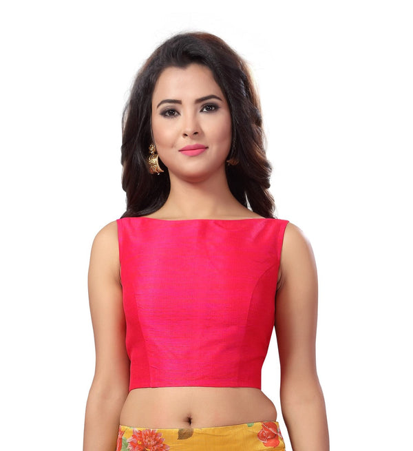 Women's Polyester Sleeveless Saree Blouse. - Shringaar