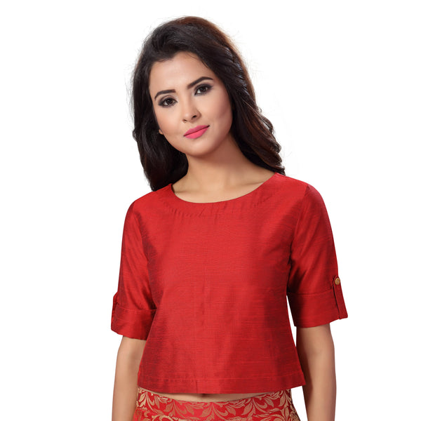 Women's Cotton Half Sleeve Saree Blouse - Shringaar