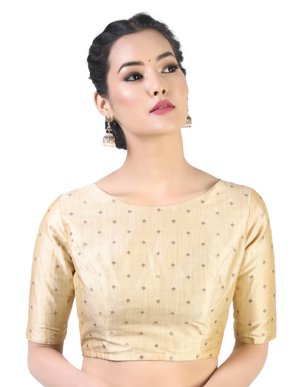 Women Gold Saree Blouse by Shringaar (1pc)