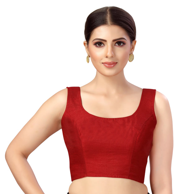 Women's Polyester Sleeveless Saree Blouse. - Shringaar