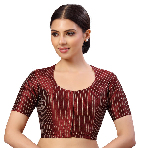 Women's s Polyester Handloom Silk Saree Blouse. - Shringaar