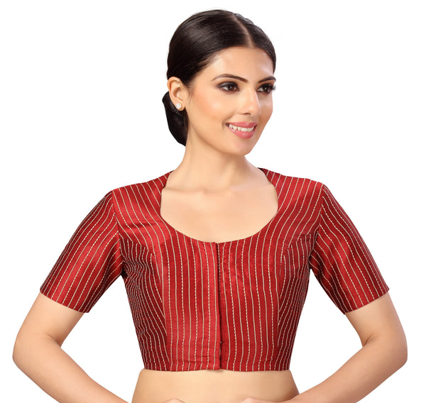 Women's s Polyester Handloom Silk Saree Blouse. - Shringaar