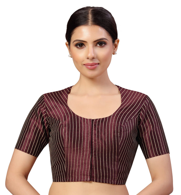 Women's s Polyester Handloom Silk Saree Blouse. - Shringaar