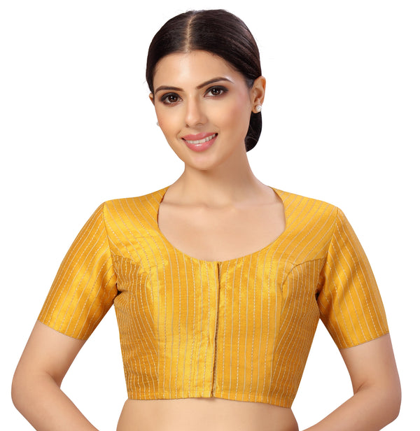 Women's s Polyester Handloom Silk Saree Blouse. - Shringaar