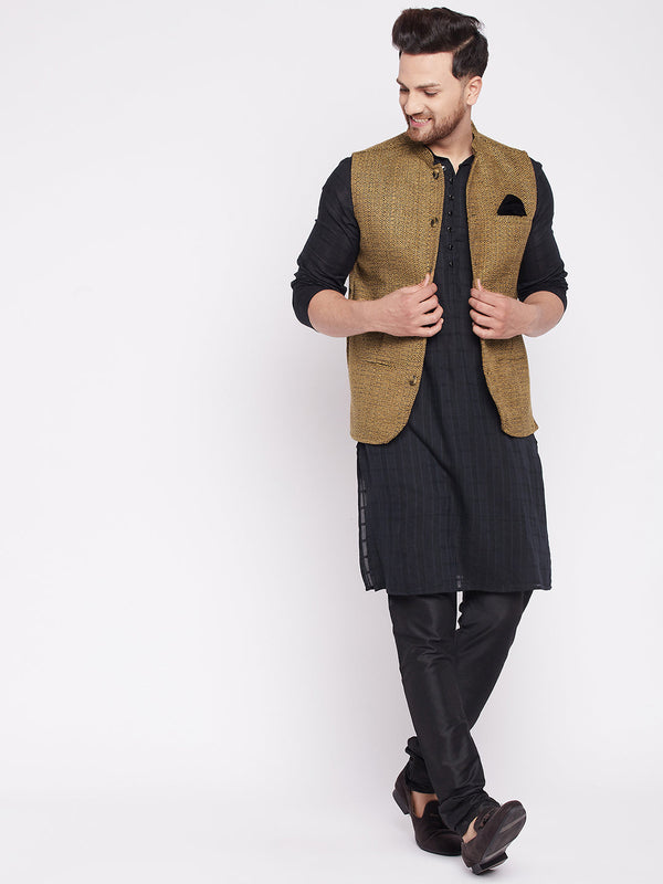 Men's Nehru Jacket with welt pockets -Even Apparels