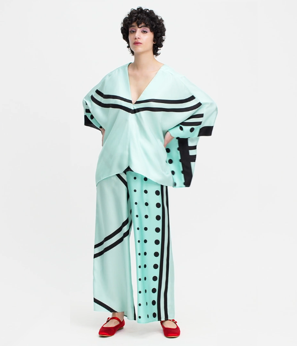 Women's Polka Dot Kaftan Co-Ord Set - JSDC