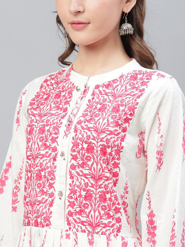 Women's Cotton Printed Kurta - Ahika